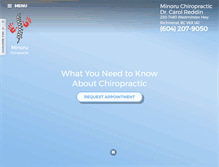 Tablet Screenshot of minoruchiropractic.com